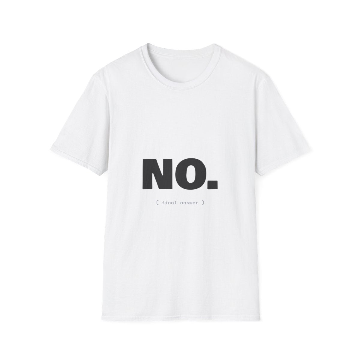 No. (Final Answer) | T-Shirt (white)