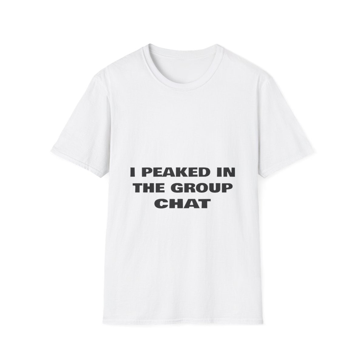 I Peaked In The Group Chat | T-Shirt (white)