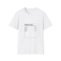 Brain Fuel Facts | T-Shirt (white)